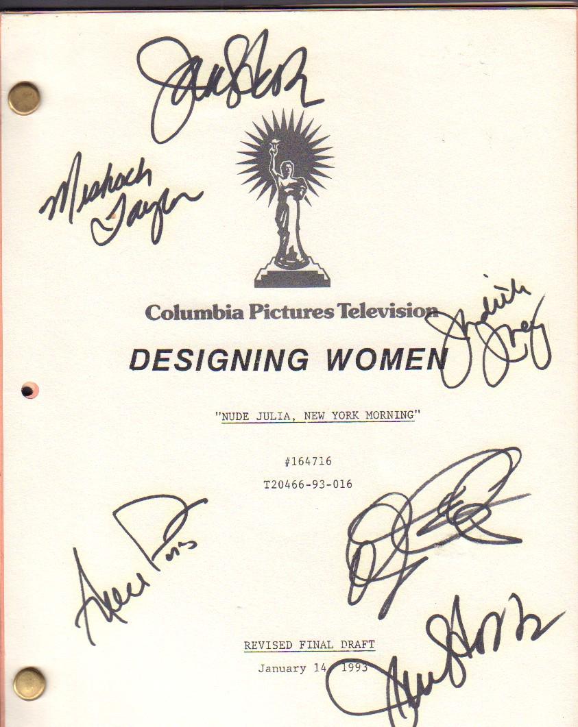 Designing Women original cast signed script (1 of 1)