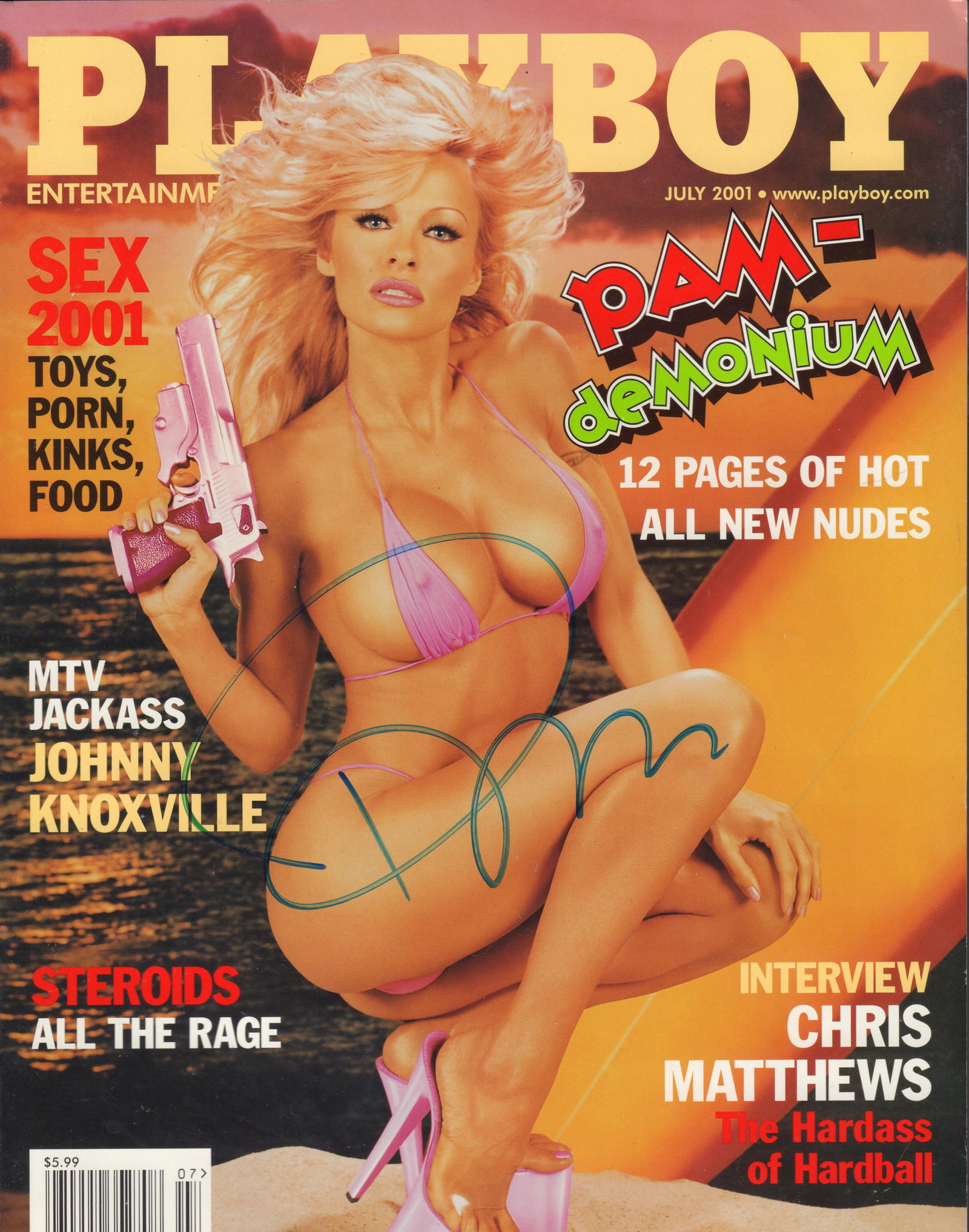 Pamela Anderson signed Playboy (1 of 1)