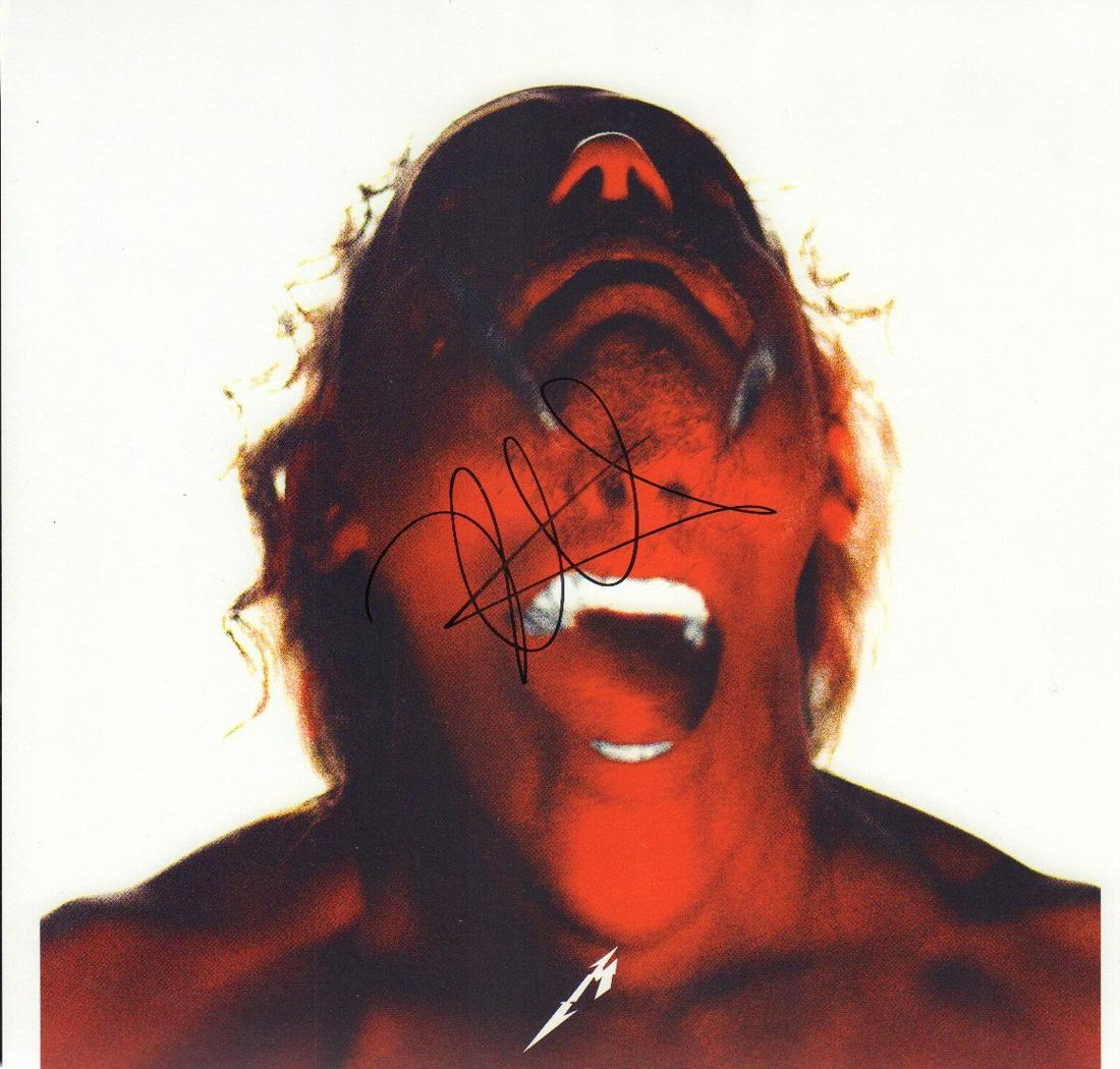 Kirk Hammett signed LP slick (1 of 1)