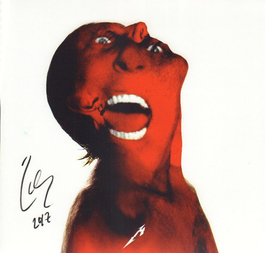 Lars Ulrich signed Metallica LP slick (1 of 1)