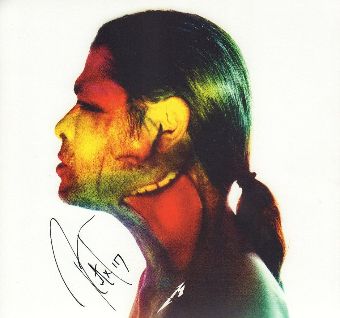 Robert Trujillo signed Metallica LP slick (1 of 1)