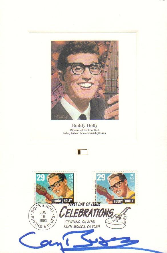 Gary Busey signed FDC presentation (1 of 1)