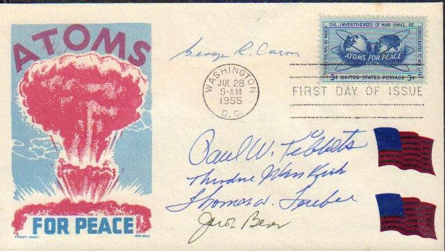 Enola Gay crew signed FDC (1 of 1)