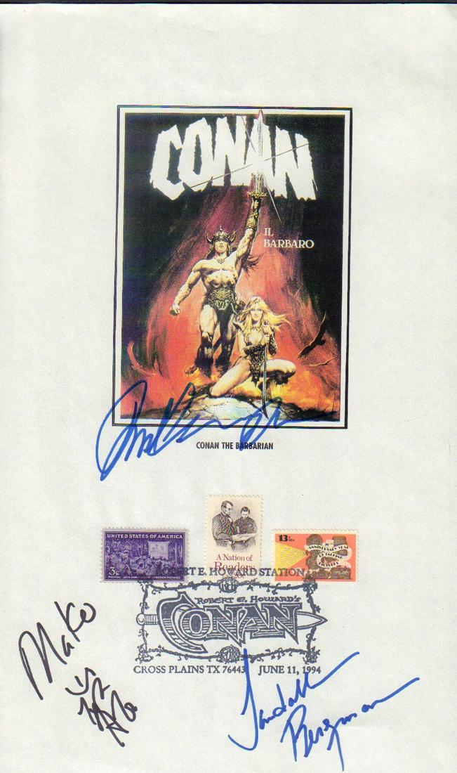 Arnold Schwarzenegger signefd Conan print (1 of 1)