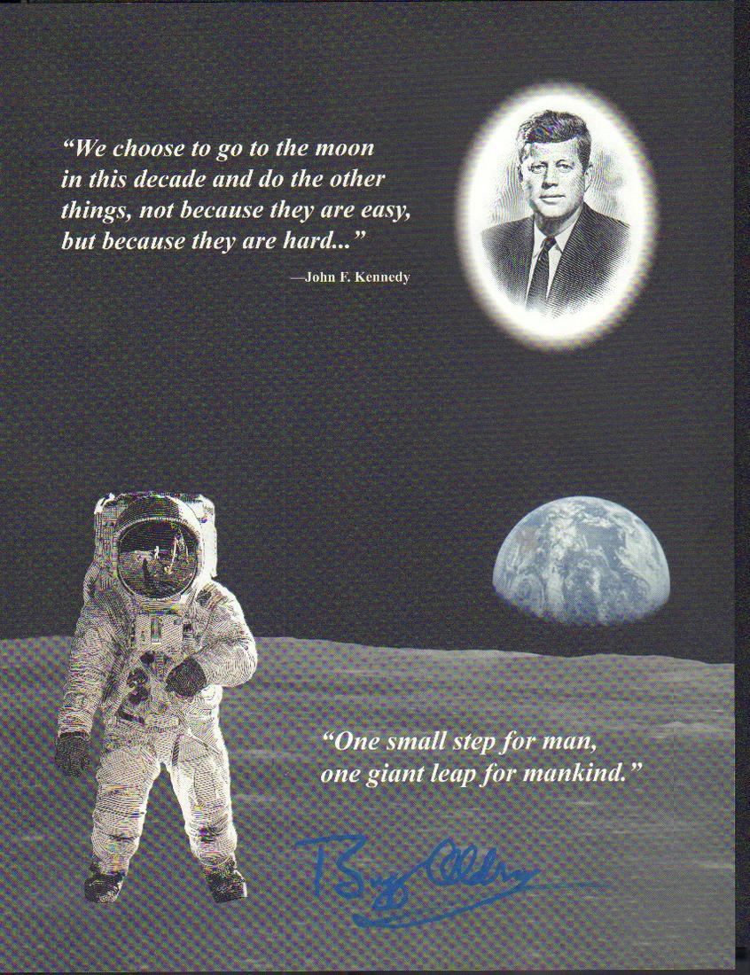 Buzz Aldrin signed Apollo 11 lithograph (1 of 1)