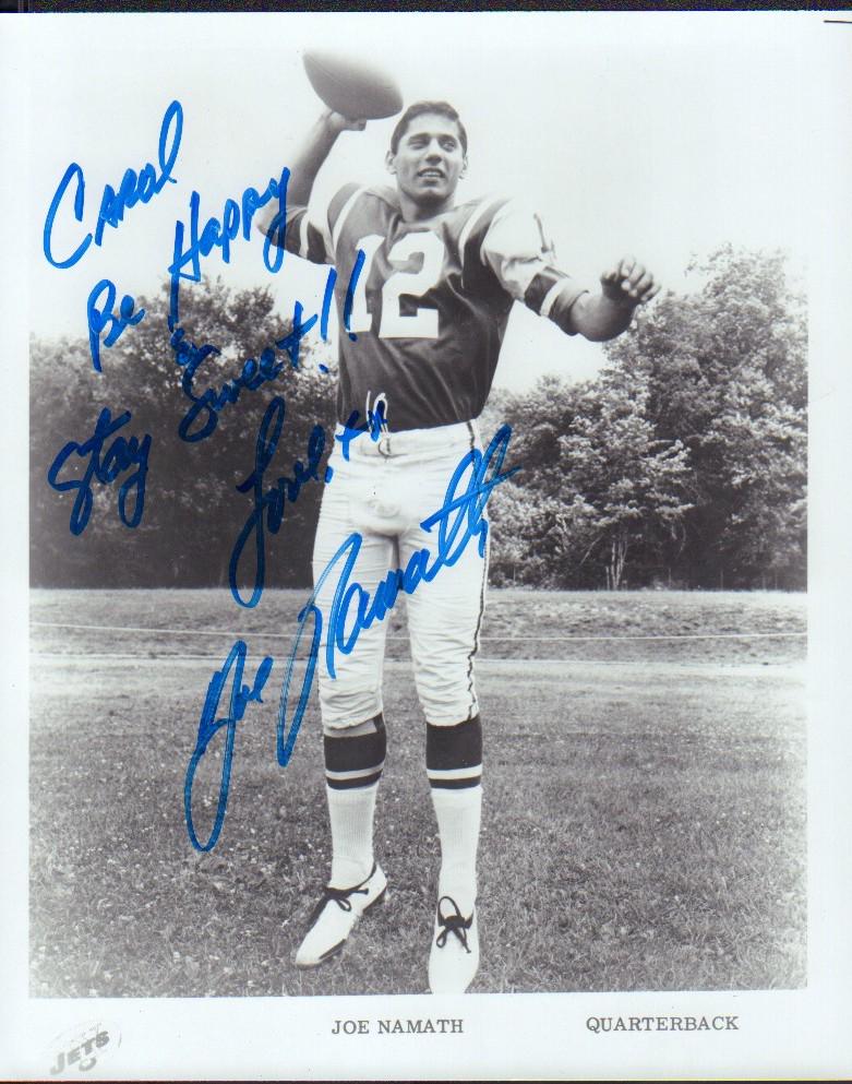 Joe Namath signed photograph football (1 of 1)