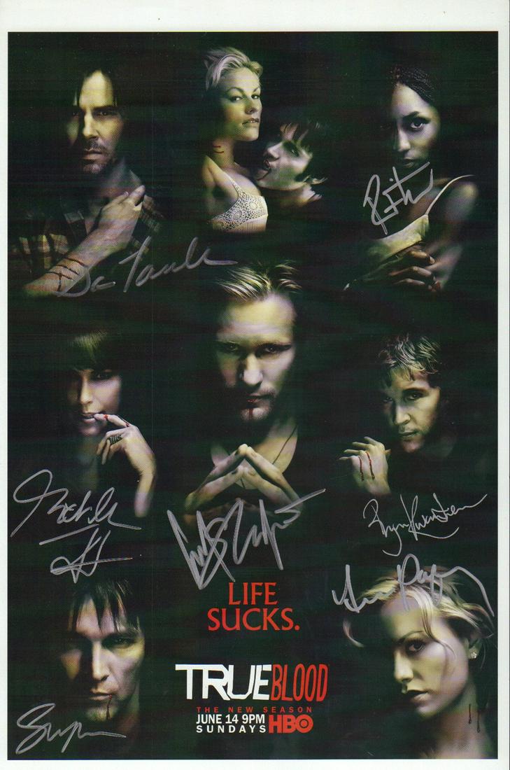 Tru Blood cast signed 11x17 print (1 of 1)