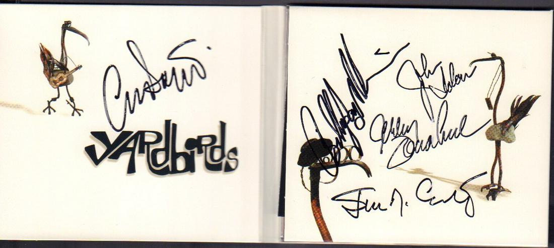 The Yardbirds signed band CD (1 of 1)