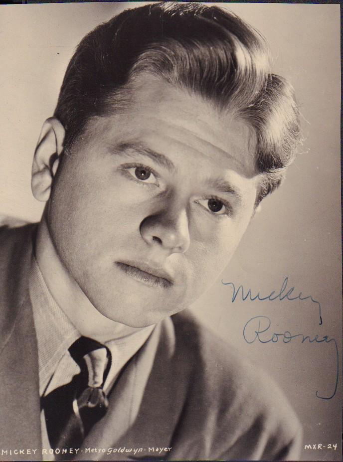 Mickey Rooney VINTAGE signed photograph (1 of 1)