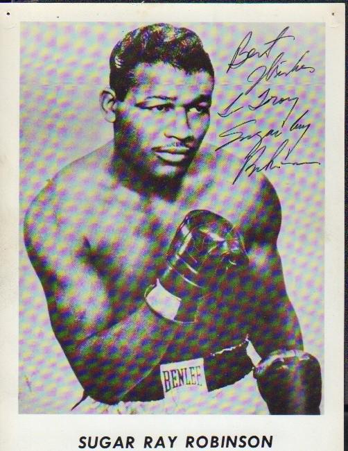 Sugar Ray Robinson signed vintage boxing photograph (1 of 1)