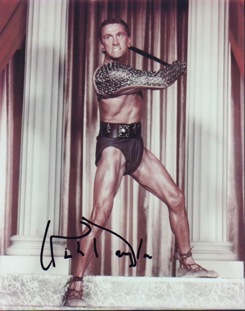 Kirk Douglas signed Spartacus photograph (1 of 1)