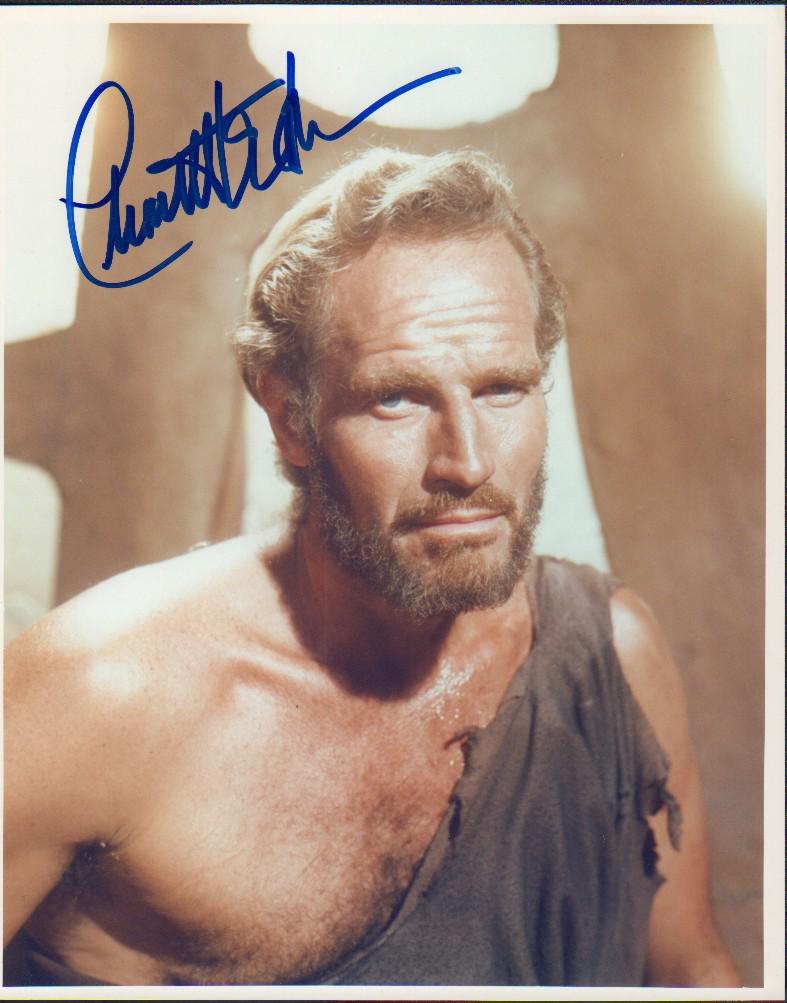 Charleton Heston signed Planet of the Apes photograph (1 of 1)