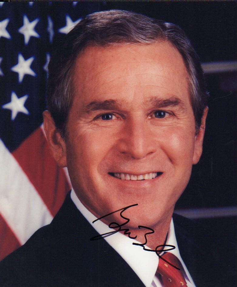 George W Bush signed photograph (1 of 1)