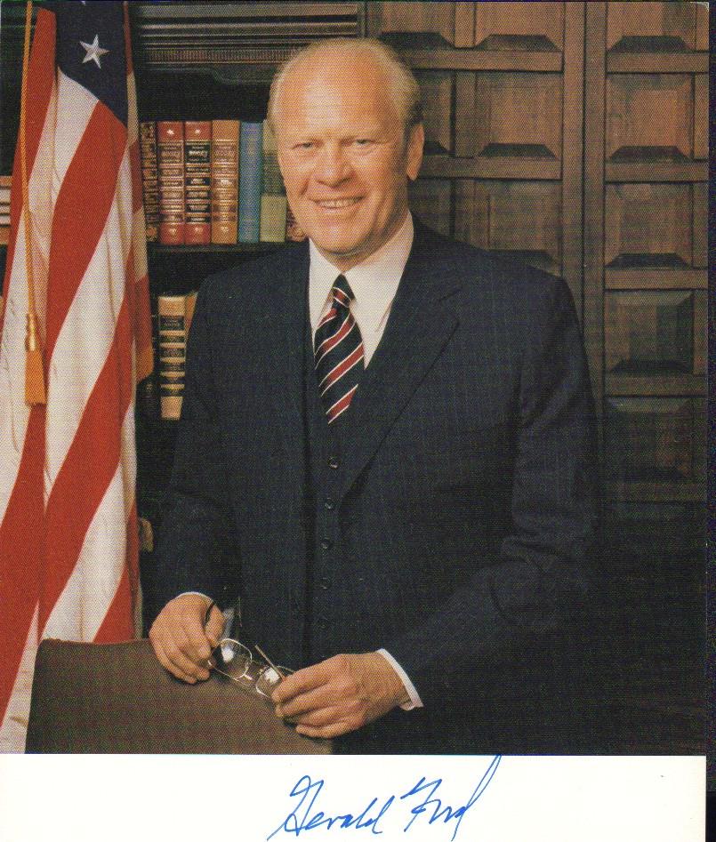 Gerald R Ford signed photograph (1 of 1)