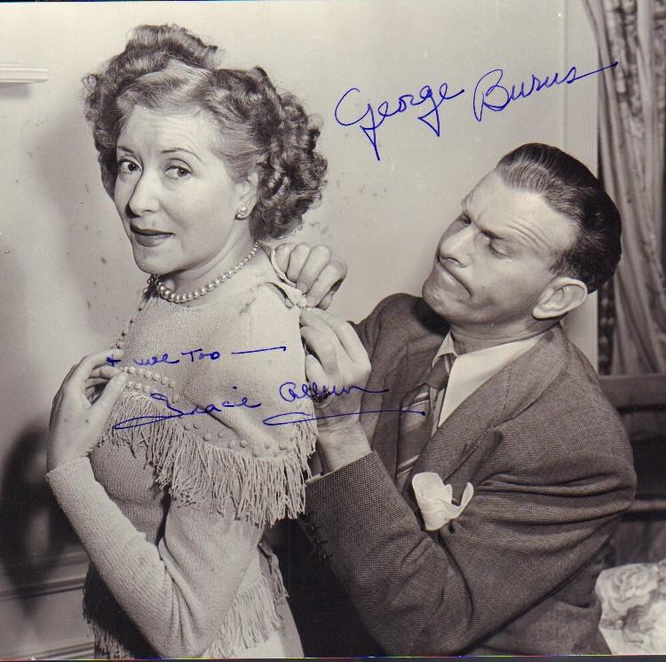 Gracie Allen and George Burns signed vintage photograph (1 of 1)