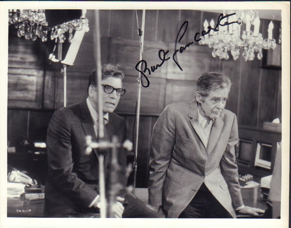 Burt Lancaster signed photograph (1 of 1)