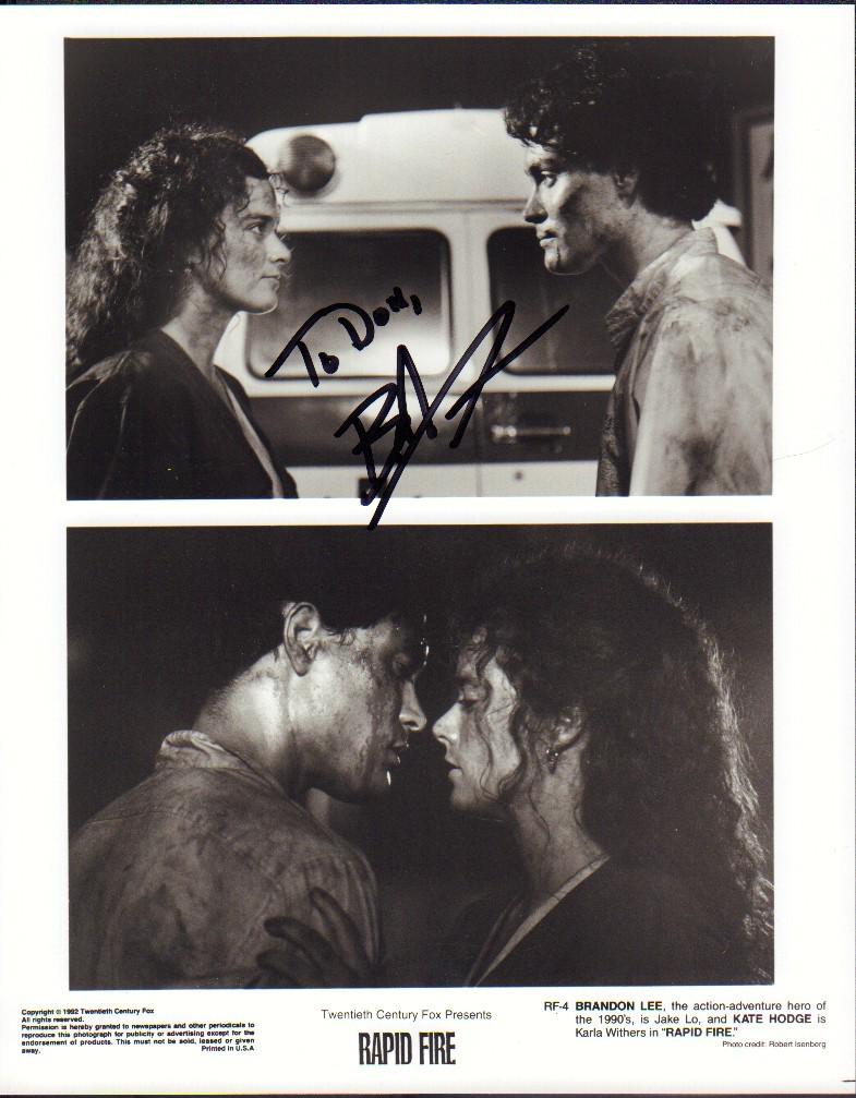 Brandon Lee RARE signed photograph (1 of 1)