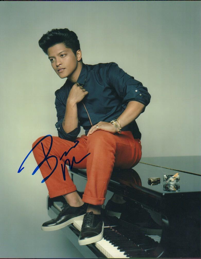 Bruno Mars signed photograph (1 of 1)