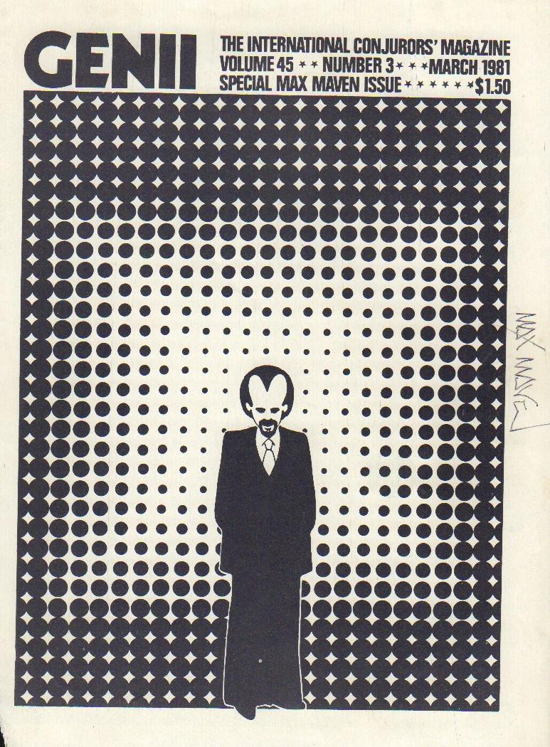 Max Maven Genii magazine signed (1 of 1)