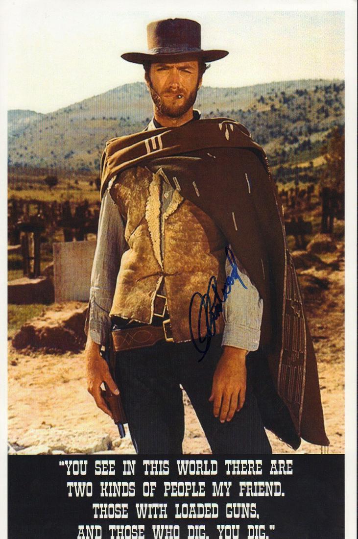 Clint Eastwood Quote poster signed 11x17 (1 of 1)