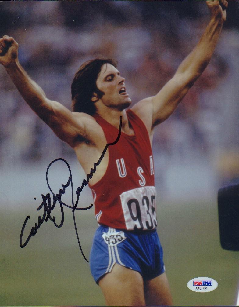 Caitlin Jenner rare signed Bruce Olympics shot PSA stickered (1 of 1)