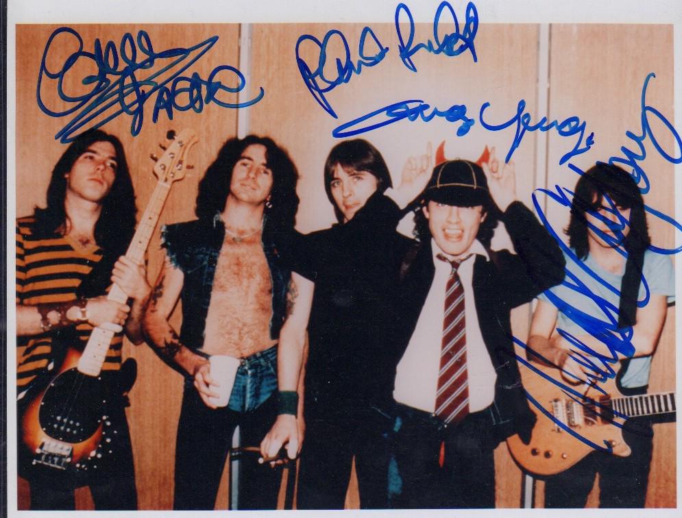 AC DC signed band photograph (1 of 1)