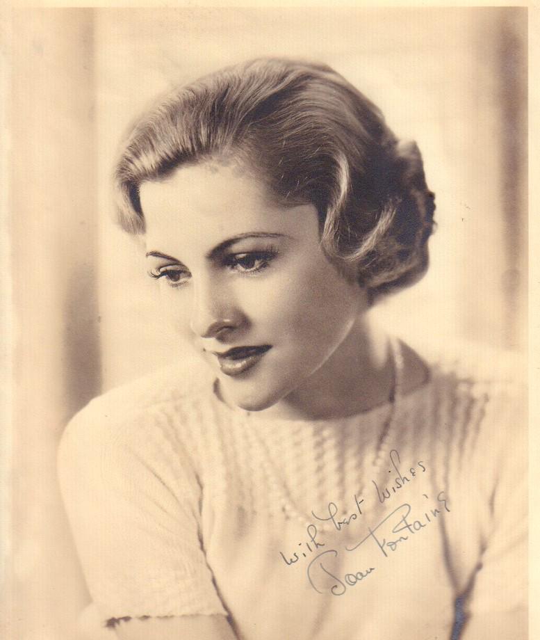 Joan Fontaine signed photograph (1 of 1)