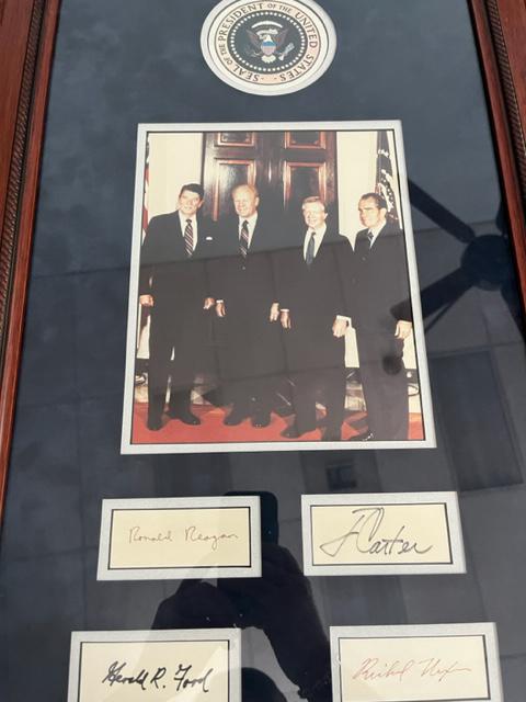 Four Presidents ensemble framed (1 of 1)