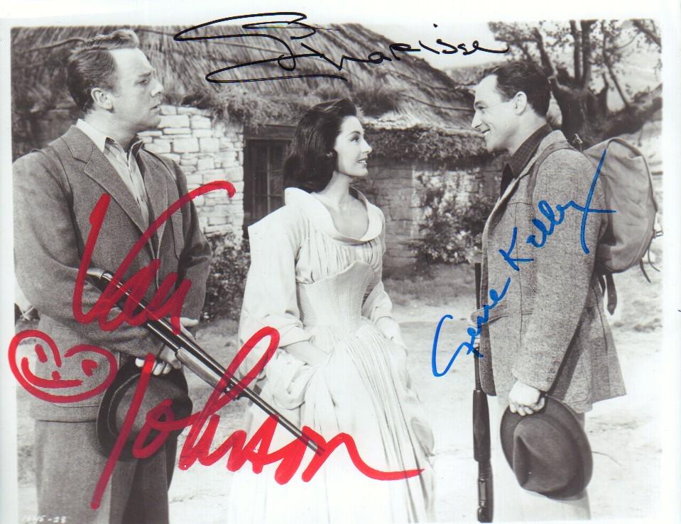 Van Johnson Gene Kelly and Cyd Charisse signed photograph (1 of 1)