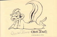 Chuck Jones signed animation print