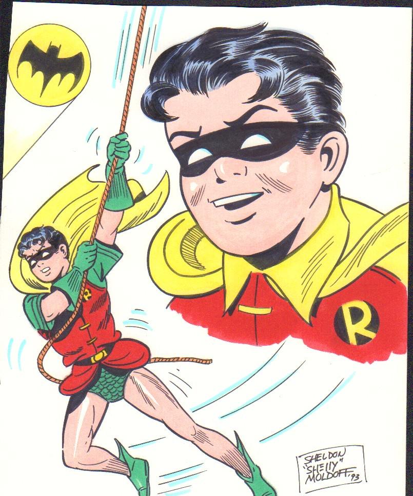 Sheldon Moldoff original Batman art signed (1 of 1)