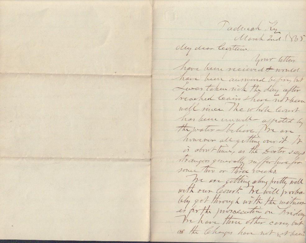 Great content letter FROM a General to his aide de camp (1 of 2)