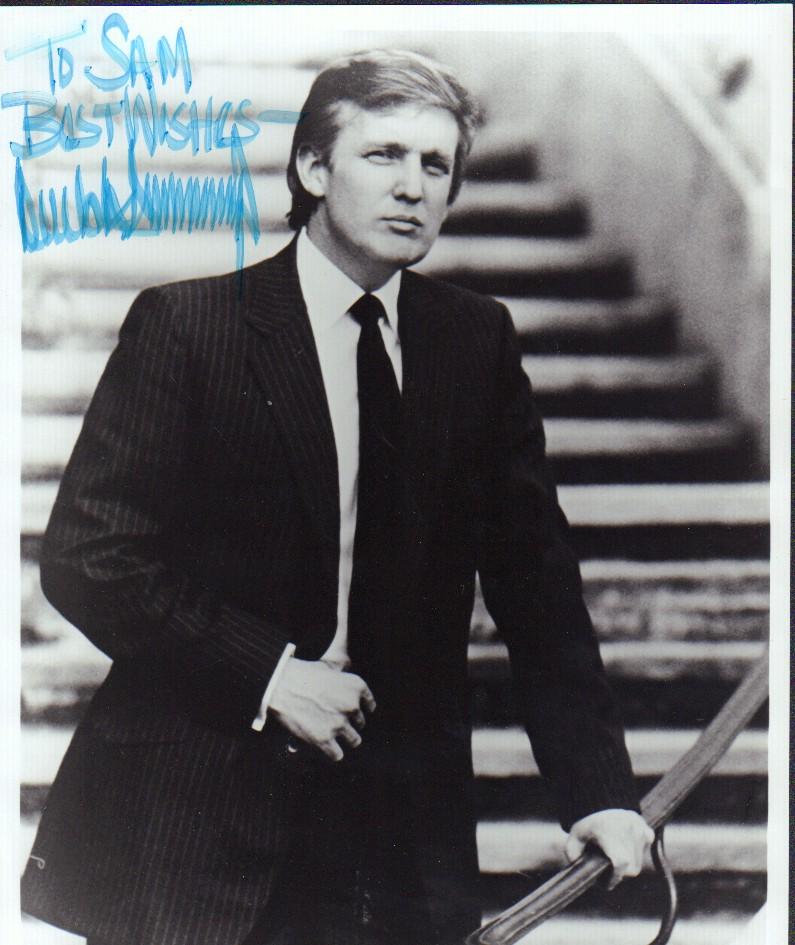 Donald J Trump vintage signed photograph (1 of 1)