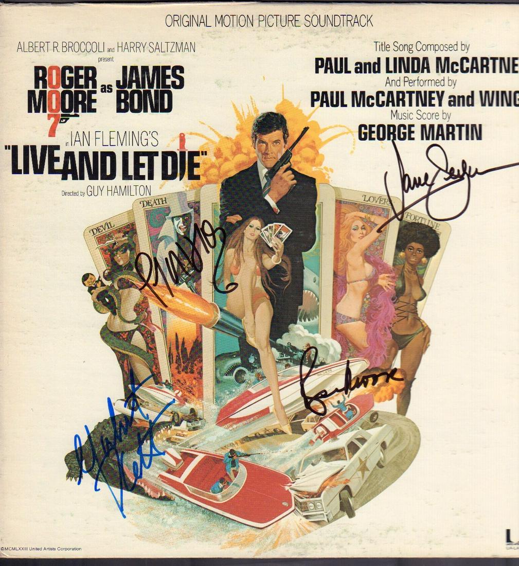 James Bond signed record album (1 of 1)