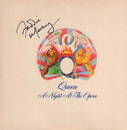 Freddie Mercury signed QUEEN record album