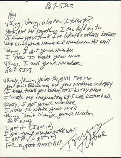 Handwritten Lennon lyrics to be sold in NYC – Troy Record