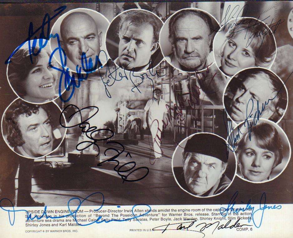 Beyond the Poseidon Adventure cast signed photograph (1 of 1)