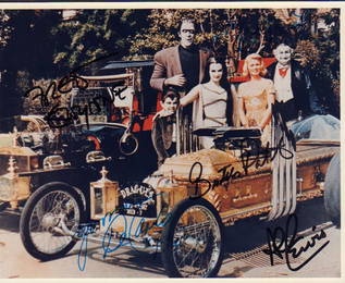 The Munsters cast signed photograph