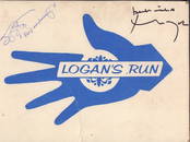 Logans Run signed RARE trailer card