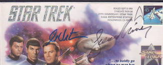 Shatner Nimoy signed usps Star Trek FDC