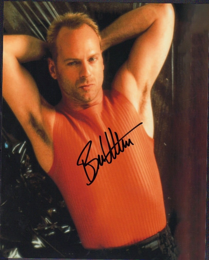 Bruce Willis signed photograph (1 of 1)