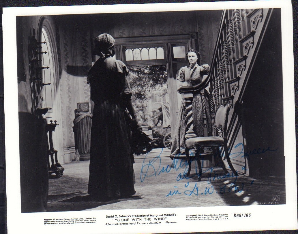 Butterfly McQueen GWTW signed photograph (1 of 1)