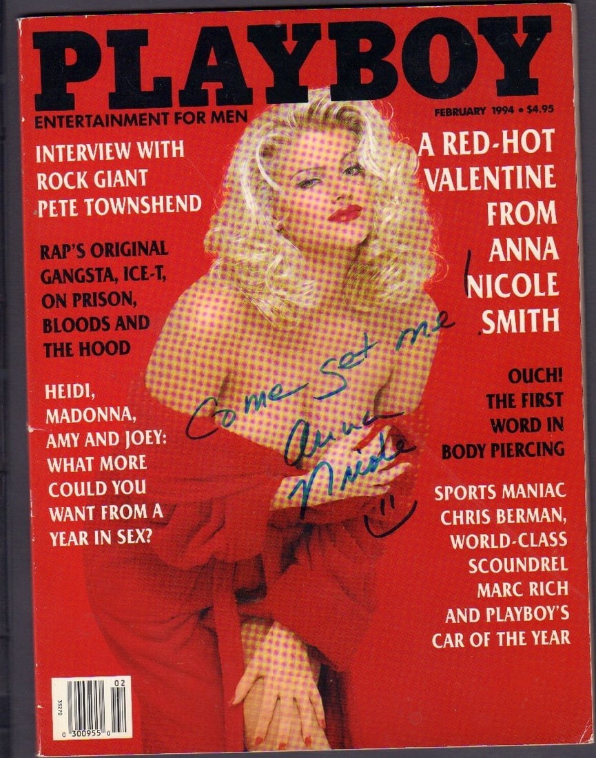 Anna Nicole signed Playboy (1 of 1)