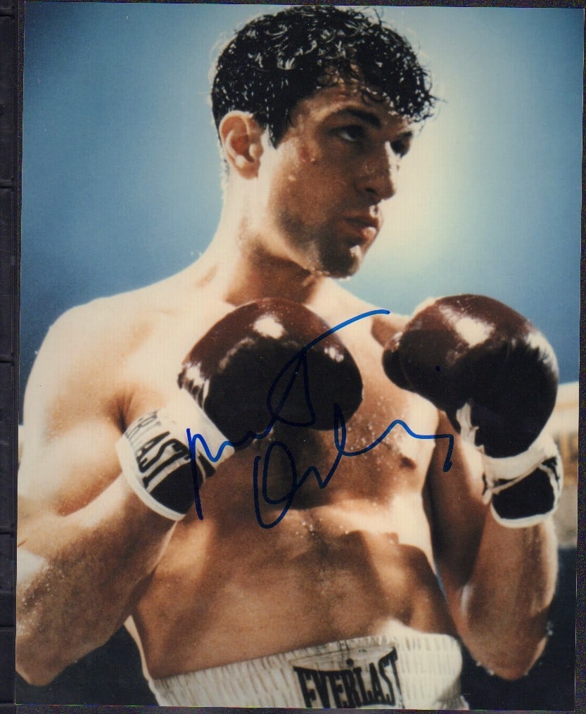 Robert Deniro signed Raging Bull photograph (1 of 1)