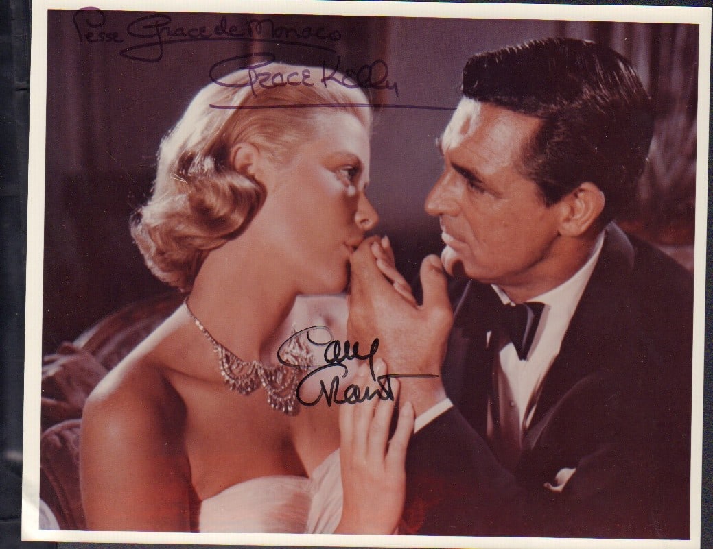 Grace Kelly and Cary Grant signed photograph (1 of 1)