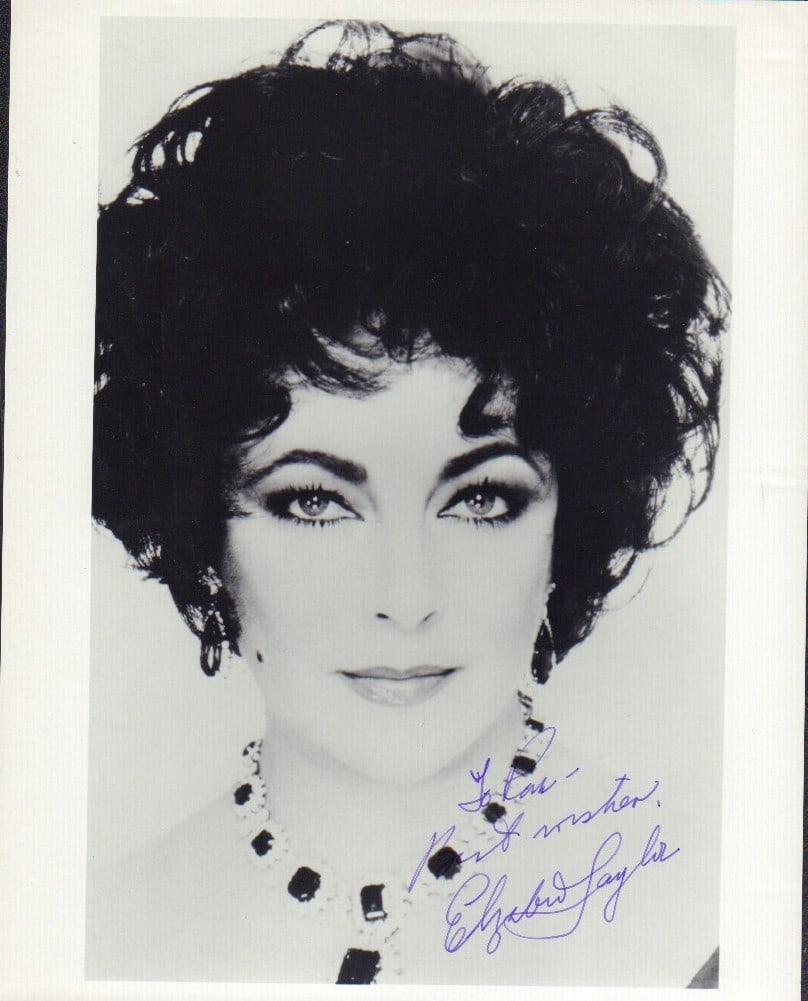 Elizabeth Taylor signed photo (1 of 1)