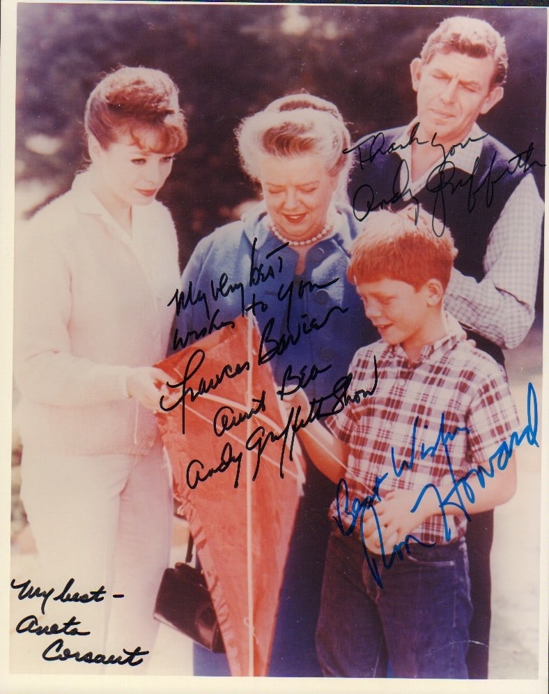 Andy Griffith Show cast signed photo (1 of 1)
