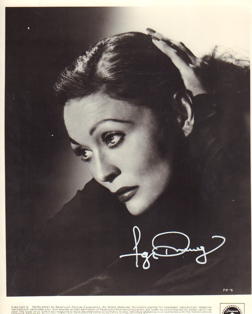 Faye Dunaway signed photo (1 of 1)