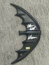 Adam West signed replica prop batarang