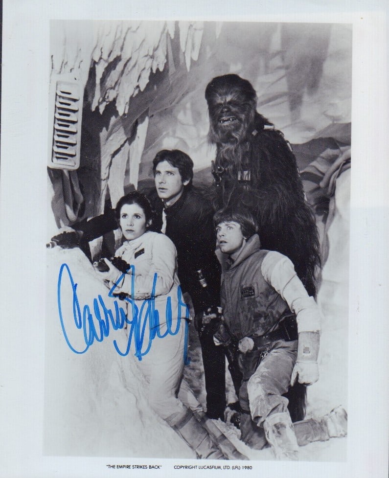 Carrie Fisher Star Wars signed photo (1 of 1)
